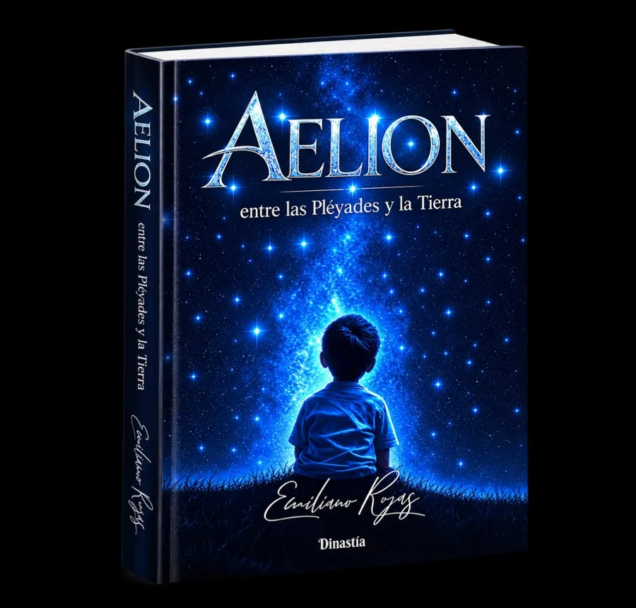 Tapa del libro Aelion, entre las Pléyades y la Tierra, de Emiliano Rojas